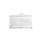 James Martin Vanities Athens 60in Single Vanity, Glossy White w/ 3 CM Carrara White Top E645-V60S-GW-3CAR - alternate 1
